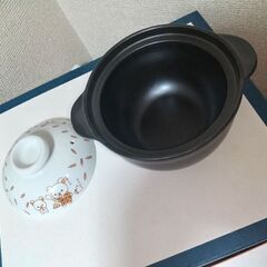 ①未使用リラックマ一人鍋②美品リラックマ鍋（ジョーシン電機）前畑陶器　美濃焼  の画像