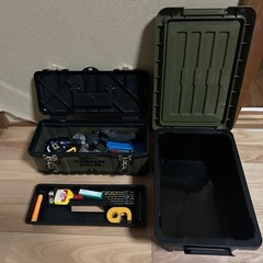 工具箱や工具大量セットの画像