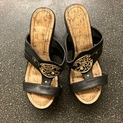 H2508-310 Sorridere ウェッジソール サンダル ブラック サイズ:S 中古美品の画像