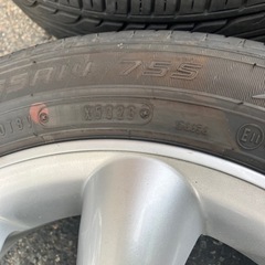 ララパーム 14in 4.5J +43 PCD100 155/65-14タイヤ付 の画像