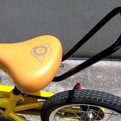 【3歳〜自転車】14インチ、ペダル．チェーン取り外し可能/ストタイダー【室内保管】の画像