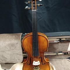 7万円の付属品付き　新品バイオリン　１ピース自然の最高のトラ目メープル板　4/4の画像