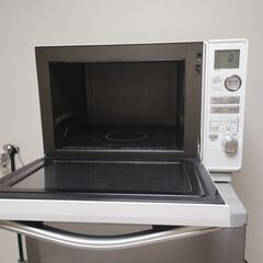 電子レンジ SHARP RE-V90A-W　角皿付き　【引き取り限定】の画像