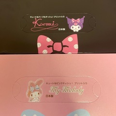 プリント入り、サンリオティッシュBOXの画像