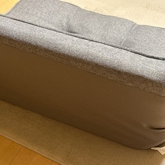 【東大阪市無料】グレーフロアソファ（リクライニング）の画像