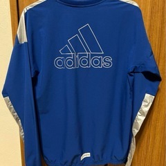 adidas 青 長袖カットソー　160の画像