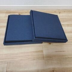 【美品 】収納スツール／折りたたみ式･ネイビーの画像