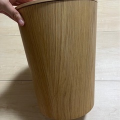 無印良品　ゴミ箱　木製の画像
