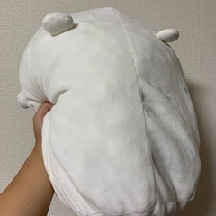自分ツッコミくま ぬいぐるみ クッションの画像