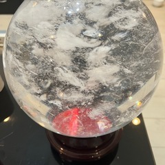水晶スフィア　約20cmの画像