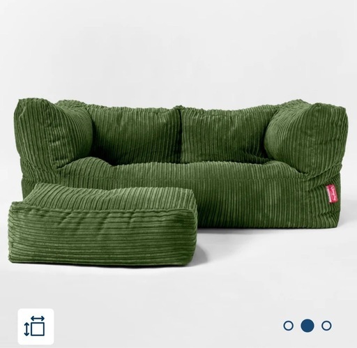 【美品】lounge pug ラウンジパグ　2人掛け　グリーン　オッドマン　緑