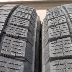 美品２０２３年ブリヂストン冬タイヤ工賃込み１５５／６５Ｒ１４　４本セット②の画像