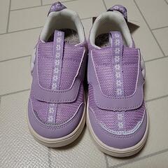 IFME　女子　キッズシューズ　スニーカー　靴　パープルの画像