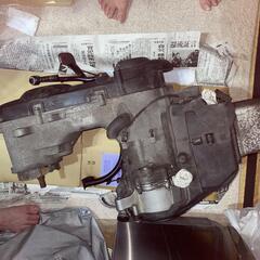 「スズキ アドレスV125 K9 ジャンクエンジン 部品取り キックペダルあり プーリー付き」の画像