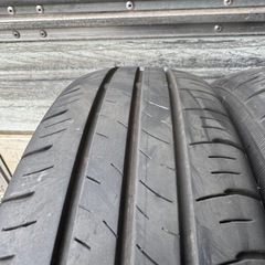 バリ山　DUNLOP  EC300+ 155/65R14 夏タイヤ　2021年製　14インチの画像