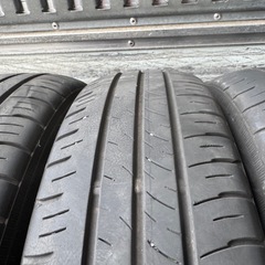 バリ山　DUNLOP  EC300+ 155/65R14 夏タイヤ　2021年製　14インチの画像