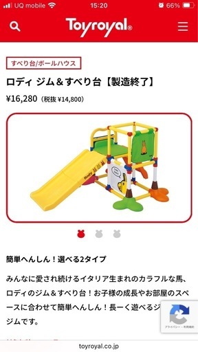 値下げしました⭐︎（新品 ）ロディ　ジム滑り台