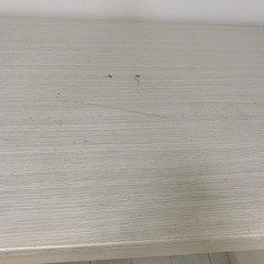 棚付きデスク　ホワイトの画像