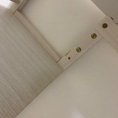 棚付きデスク　ホワイトの画像