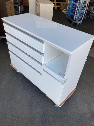 ニトリのキッチンカウンター白