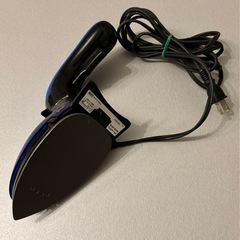 ★500円【中古】ポータブル ミニ スチームアイロン ブルー 軽量 の画像