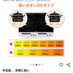 IHクッキングヒーターの画像