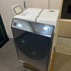 ⑨動作保証　左開き　シャープ　ES-U111-TL 2020年購入　分解清掃済み　ドラム式洗濯乾燥機　洗濯11k 乾燥6k　　の画像