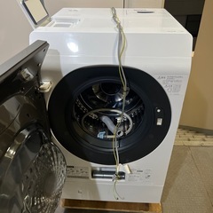 ⑨動作保証　左開き　シャープ　ES-U111-TL 2020年購入　分解清掃済み　ドラム式洗濯乾燥機　洗濯11k 乾燥6k　　の画像