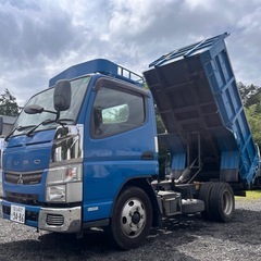 三菱 キャンター 4ナンバー 深ダンプ 土砂禁 車検付 実走行48000km 記録簿有りの画像