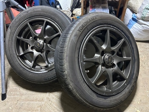 K1ホイール　東京車輪　14インチ　14×6j+38 タイヤセット ２本