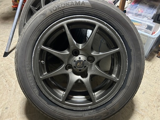 K1ホイール　東京車輪　14インチ　14×6j+38 タイヤセット ２本
