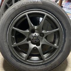 K1ホイール　東京車輪　14インチ　14×6j+38 タイヤセット ２本の画像