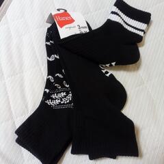 Hanes3Pソックス【新品未開封】の画像