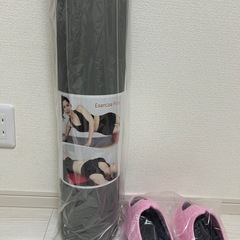 女性の方喜び2点　新品　ストレッチポール、ヨガポール　ダイエットスリッパの画像