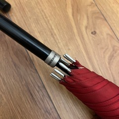 BURBERRY バーバリー　ノバチェック　晴雨兼用長傘　一本傘　レッドキャメルの画像
