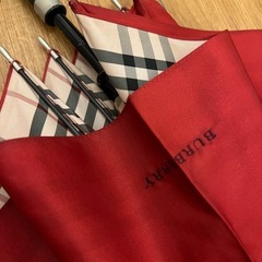BURBERRY バーバリー　ノバチェック　晴雨兼用長傘　一本傘　レッドキャメルの画像
