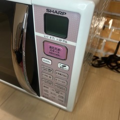 🎀SHARP🎀✨シャープ✨❤️電子レンジ❤️❄️状態良し❣️の美品❄️🩷ホワイト/ピンク🩷の画像