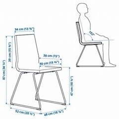 　IKEA　 VOLFGANG（ヴォルフガング）　ダイニングチェア【9/15まで】の画像