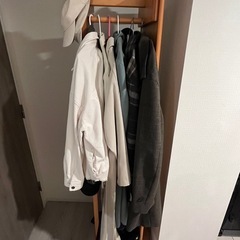 鏡つき衣装収納　　回転式ミラーハンガー　　の画像