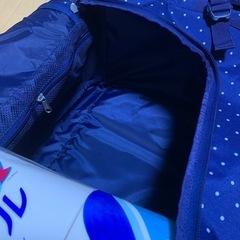 美品！コールマン ボストンバッグ ネイビードットの画像