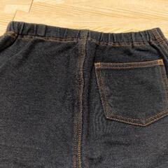 【美品】ユニクロ レギンス2点 100cm デニムパンツ 女の子 キッズ 子供服の画像