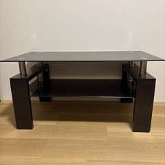 オシャレな　ガラスデーブル　ローテーブル　テレビ代としても　インテリア　オシャレ　　の画像