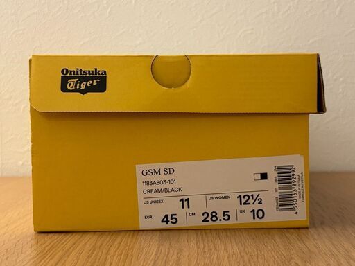 【新品】Onitsuka Tiger GSM SD 28.5 Cream/Black