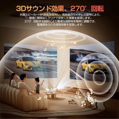 プロジェクター 家庭用 小型 天井投影 1080P Wi-Fi6 4K対応の画像