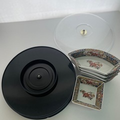 回転オードブル　オードブル皿　大皿　お盆　お正月　レトロの画像