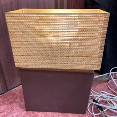 GY0825 ラタン（籐）製シェードテーブルランプ　フロアランプ　白熱電灯照明の画像