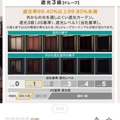 遮光カーテン＆レース　2枚セット (Nラセット グレー　幅100×丈178×2枚 ニトリの画像