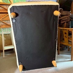 2人掛け　ソファ アイボリー 合皮 北欧風 ラブソファ コンパクト 木製脚の画像