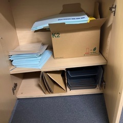 木製棚　差し上げます　シューズラックや書類棚　おもちゃ食器入れにの画像