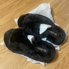 新品 ルームスリッパ（24.5cm）ふわもこ素材の画像